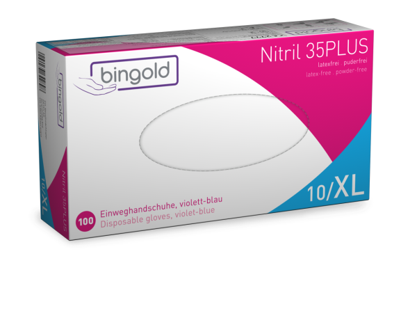 Bingold Nitril 35Plus violett Gr. XL 100 St&uuml;ck