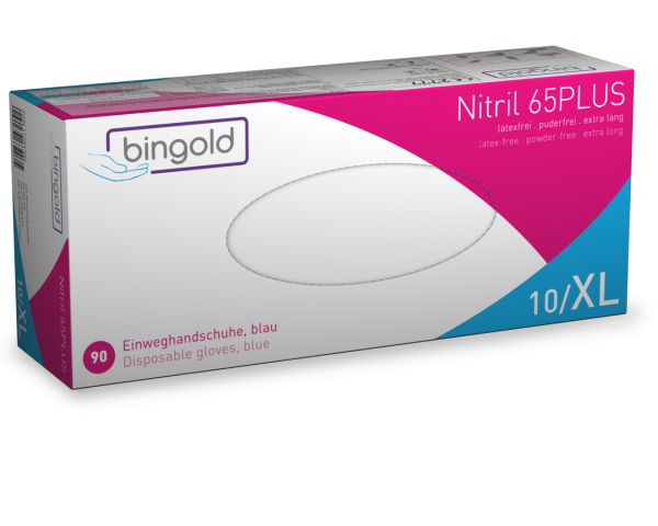 Bingold Nitril 65Plus blau Gr. XL 90 St&uuml;ck