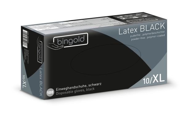 Bingold Latex schwarz Gr. XL 100 St&uuml;ck
