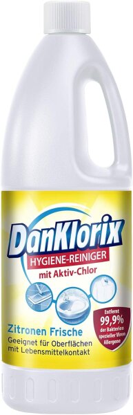 DanKlorix Hygienereiniger Zitronen Frische 1,5 Liter