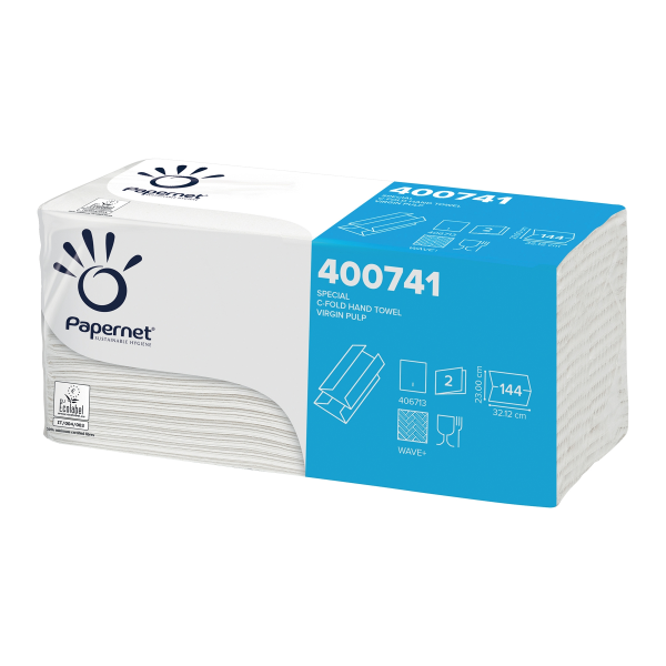 Papernet Falthandt&uuml;cher 32x23cm C-Falz 2-lagig 2.880 Blatt