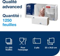 Tork Advanced Papierhandt&uuml;cher H3 2-lagig wei&szlig; 5x250 Blatt