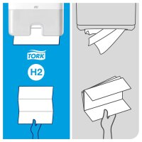 Tork Xpress Multifold-Handt&uuml;cher Wei&szlig; H2, 7&times;100 T&uuml;cher