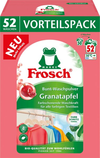 Frosch Bunt-Waschpulver Granatapfel 3,432 kg