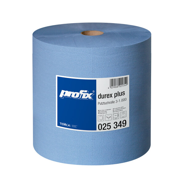 TEMCA profix durex plus Putzrolle 3-lg blau 38x36cm 1000 T&uuml;cher