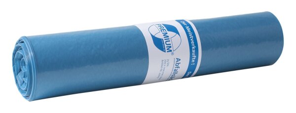Deiss Premium M&uuml;lls&auml;cke blau, Typ 60, 120 Liter, 700 x 1100 mm, 250 S&auml;cke