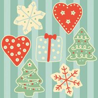 Serviette 33x33 3lg 1/4-Falz 20 St&uuml;ck mit Motiv...