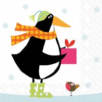 Serviette 33x33 3lg 1/4-Falz 20 St&uuml;ck mit Motiv...