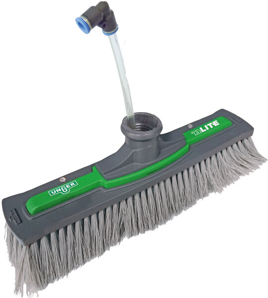 Unger nLite Power B&uuml;rste einfach, 28cm, ungesplissene Borsten (grau)