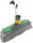 Unger nLite Power B&uuml;rste komplett, 42cm, ungesplissene Borsten (grau)