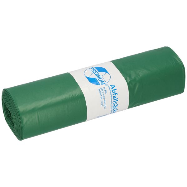 Deiss PREMIUM M&uuml;lls&auml;cke gr&uuml;n, Typ 60, 70 Liter, 575 x 1000 mm, 25 S&auml;cke