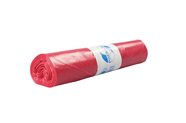 Deiss PREMIUM M&uuml;lls&auml;cke rot, Typ 60, 120 Liter, 700 x 1100 mm, 10x 25 S&auml;cke