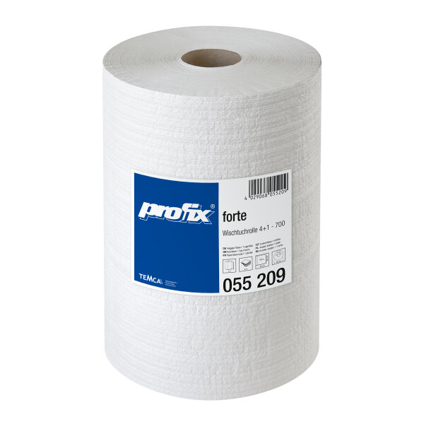 TEMCA profix forte Wischtuchrolle 4-lagig + Netz 40x30cm wei&szlig; 700 Blatt