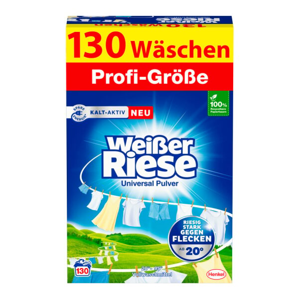 Wei&szlig;er Riese Universal Pulver Vollwaschmittel, 130 WL