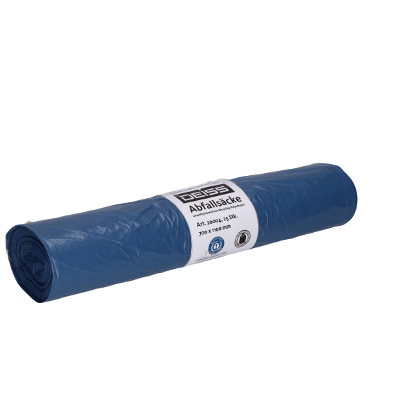 Deiss M&uuml;lls&auml;cke blau 120 Liter 700 x 1100 mm 25 S&auml;cke