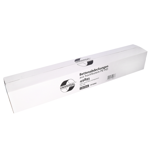 Deiss UNIVERSAL Bettenabdeckung transparent 3200 x 950 mm 200 St&uuml;ck Rolle