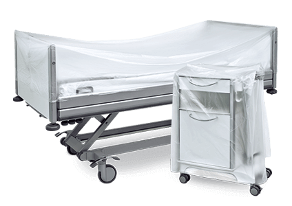 Deiss UNIVERSAL Bettenabdeckung transparent 3200 x 950 mm 200 St&uuml;ck Lose