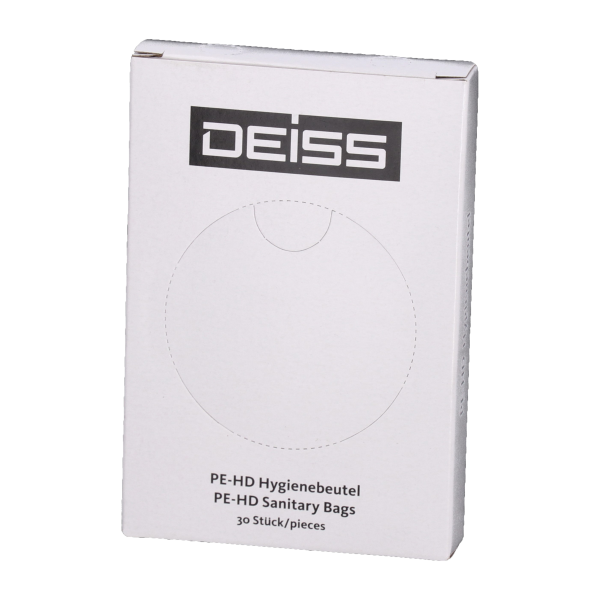 Deiss Hygienebeutel weiss 80+70x230 mm 25x 30 St&uuml;ck