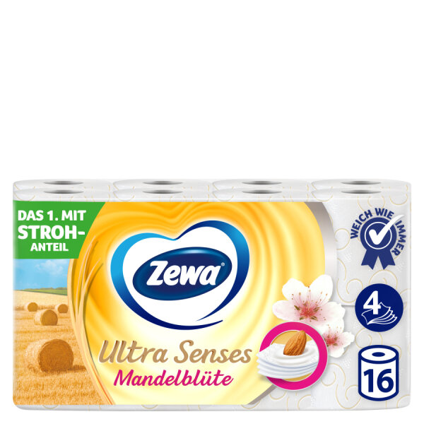 ZEWA Ultra Senses Mandelbl&uuml;te 4-lagig 16x135 Blatt