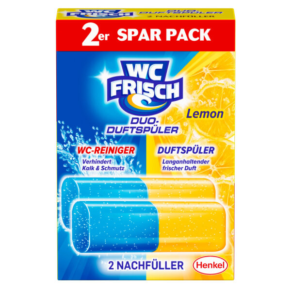 WC Frisch Duo-Duftsp&uuml;ler Nachf&uuml;llpackung Zitrone 2er Pack