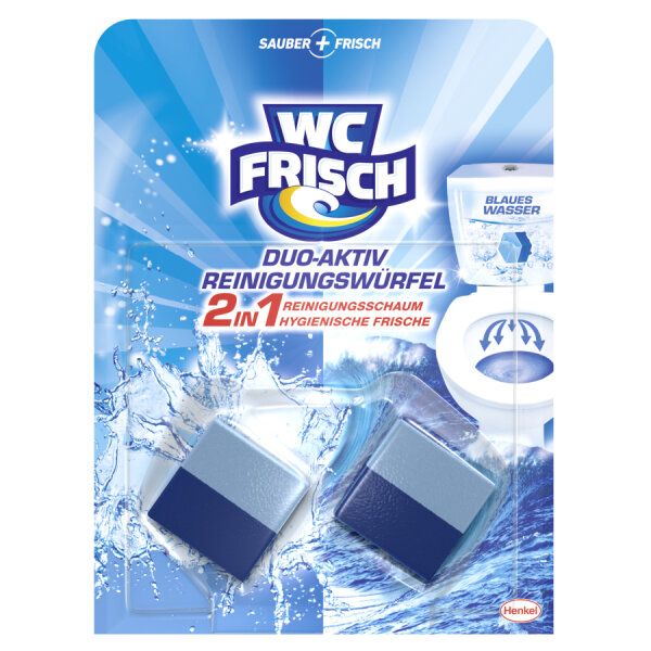WC Frisch Duo-Aktiv Reinigungsw&uuml;rfel 2in1 2 W&uuml;rfel
