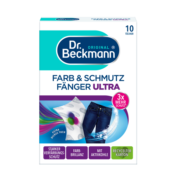 Dr. Beckmann Farb & Schmutz F&auml;nger Ultra 10 T&uuml;cher